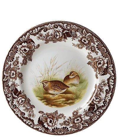 Spode Festive Fall Collection Woodland Quail Salad Plate