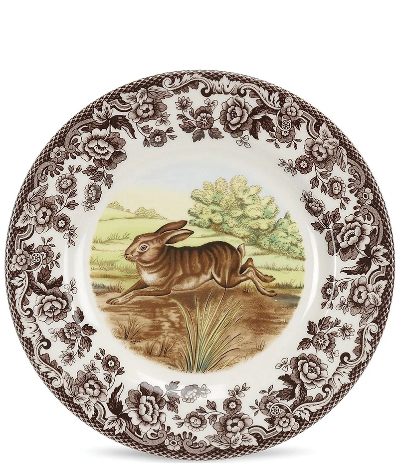 Spode Festive Fall Collection Woodland Rabbit Salad Plate