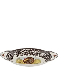 Spode Festive Fall Collection Woodland Turkey Bread Tray