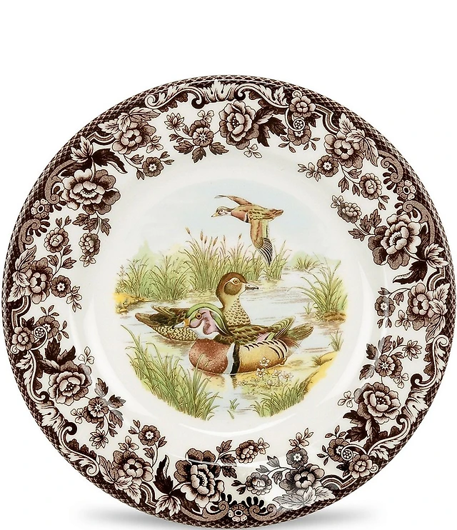 Spode Festive Fall Collection Woodland Wood Duck Dinner Plate