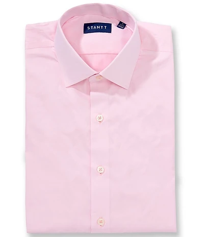 STANTT Performance Spread Collar Solid Dress Shirt