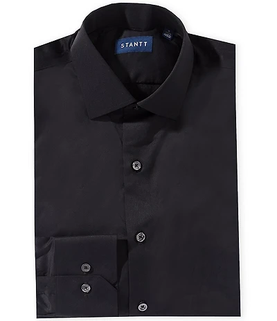 STANTT Performance Spread Collar Solid Dress Shirt