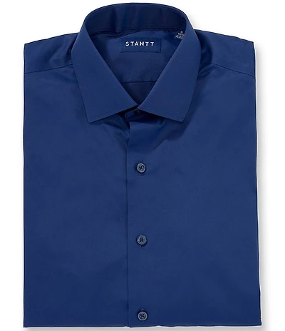 STANTT Performance Spread Collar Solid Dress Shirt