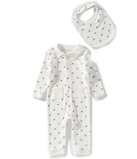 Starting Out Baby Boys Elephant Long Sleeve Polo Coverall