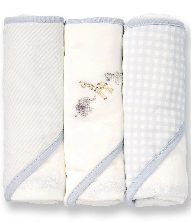 Starting Out Baby Boys Embroidered Animal Towel Set