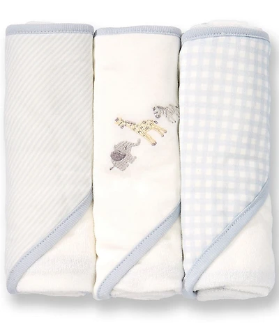Starting Out Baby Boys Embroidered Animal Towel Set