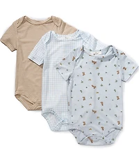 Starting Out Baby Boys Knit 3-Pack Bodysuits Set