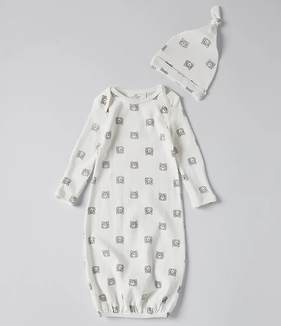 Starting Out Baby Boys Long Sleeve Bear Gown