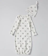 Starting Out Baby Boys Long Sleeve Bear Gown