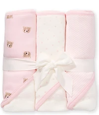 Starting Out Baby Girls Bear Towel Set