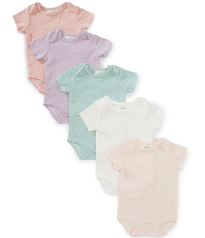 Starting Out Baby Girls Stripe 5-Pack Bodysuits