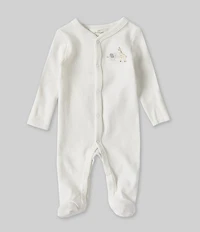 Starting Out Baby Long Sleeve Animal Embroidered Footie Coverall
