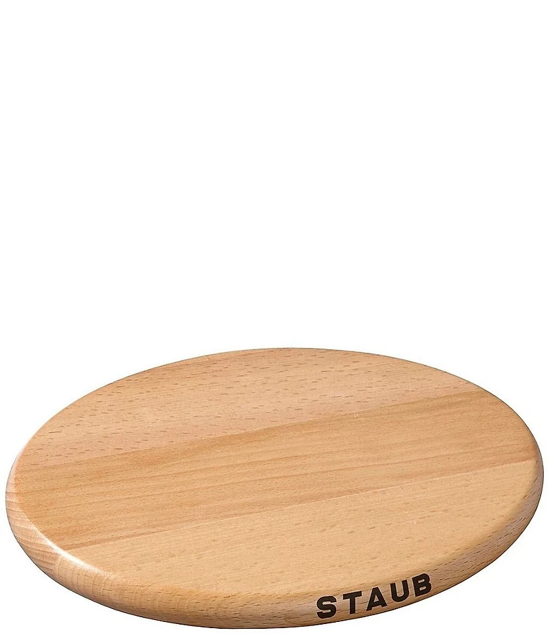 Staub Magnetic Oval Wood Trivet, 6#double;