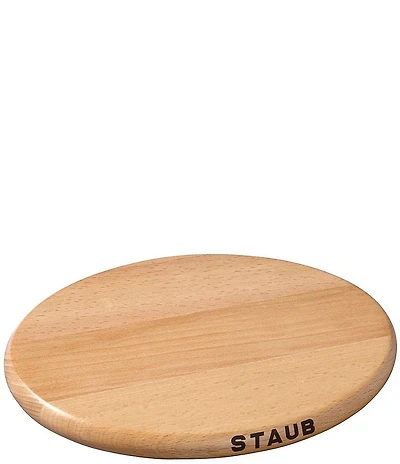 Staub Magnetic Oval Wood Trivet, 6#double;