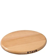Staub Magnetic Oval Wood Trivet, 6#double;