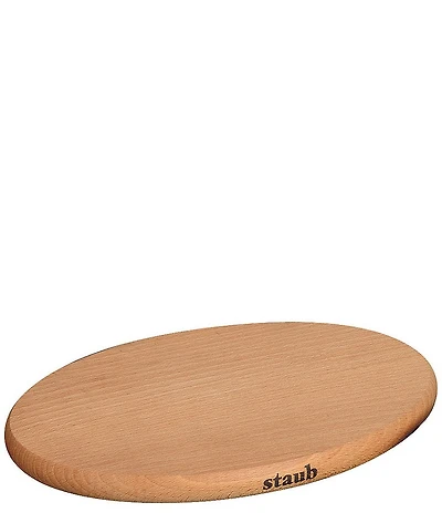 Staub Magnetic Oval Wood Trivet, 9#double;