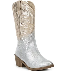 Steve Madden Girls' J-Dollie Glitter Ombre Western Boots (Youth)