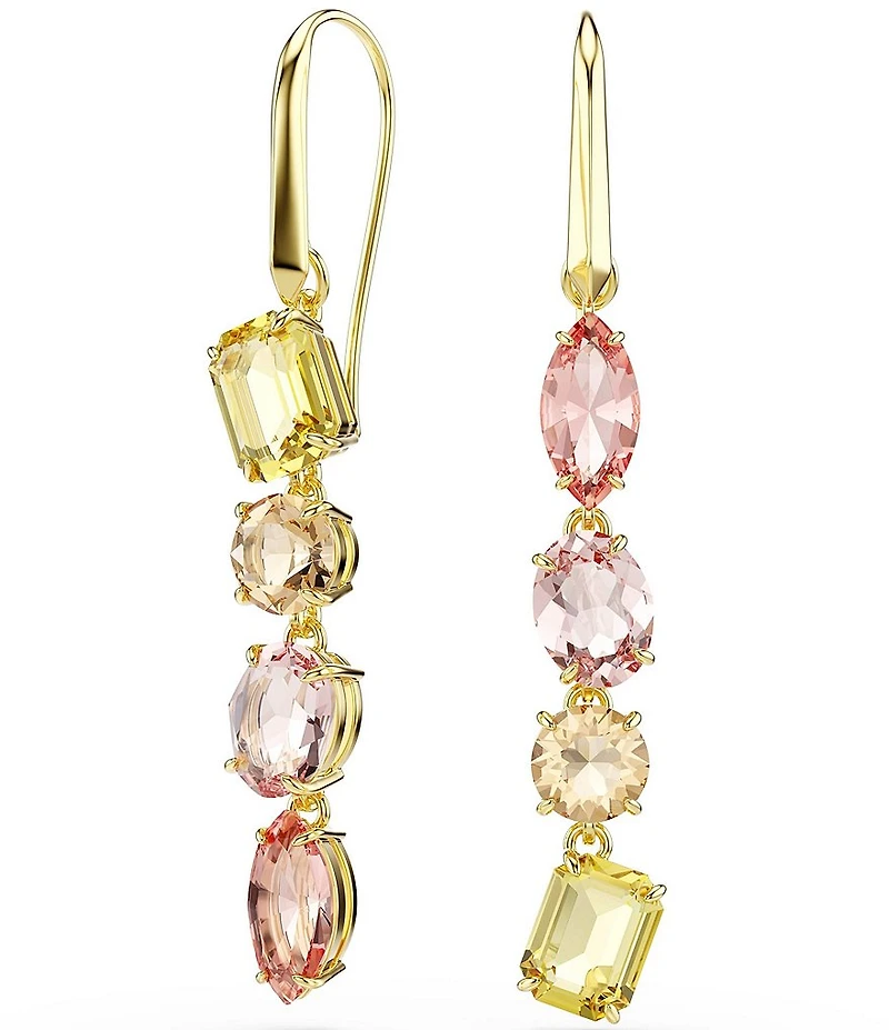Swarovski Gema Asymmetrical Multi Stone Linear Earrings