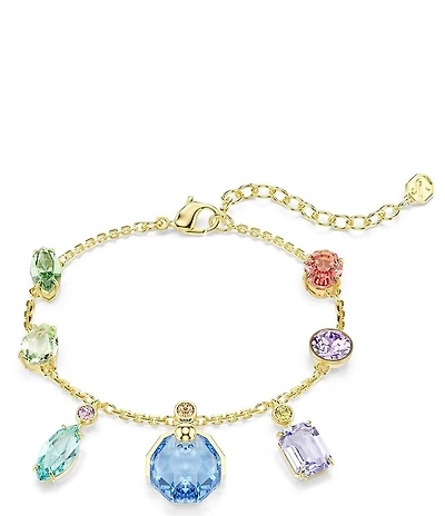 Swarovski Gema Multicolored Dangling Crystal Line Bracelet