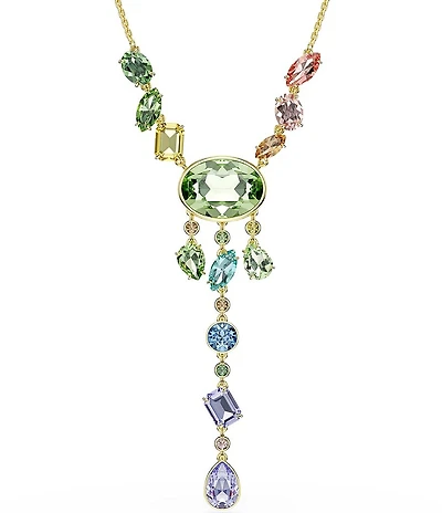 Swarovski Gema Multicolored Dangling Crystal Y Necklace