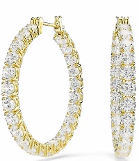 Swarovski Matrix Crystal Hoop Earrings