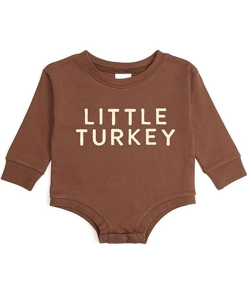 Sweet Wink Baby Long Sleeve Little Turkey Thanksgiving Romper