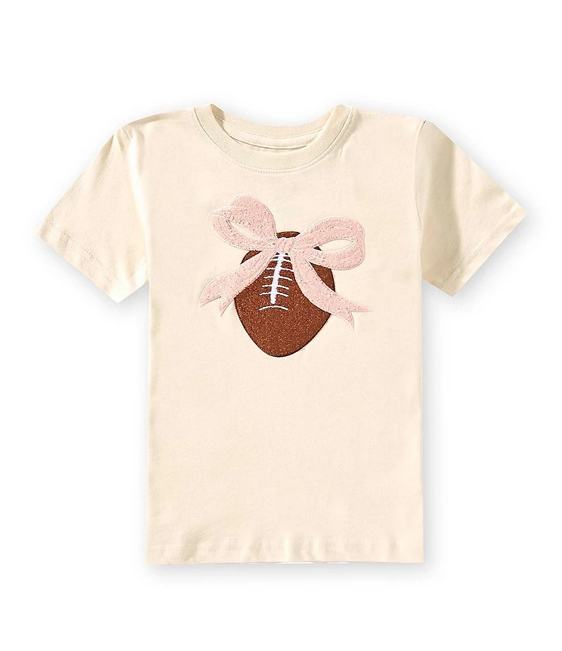 Sweet Wink Baby/Little Girls Short-Sleeve Coquette Football Patch T-Shirt