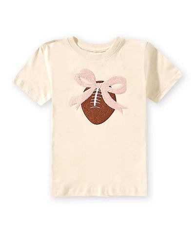 Sweet Wink Baby/Little Girls Short-Sleeve Coquette Football Patch T-Shirt