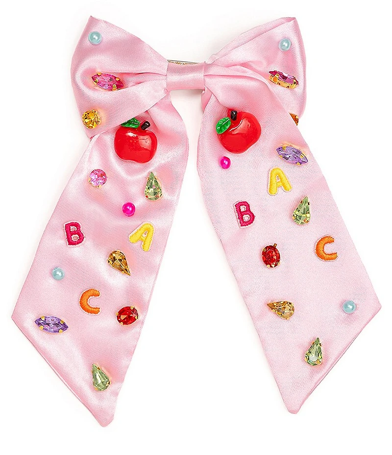 Sweet Wink Girls Back To School Cutie Gemstone Bow Clip