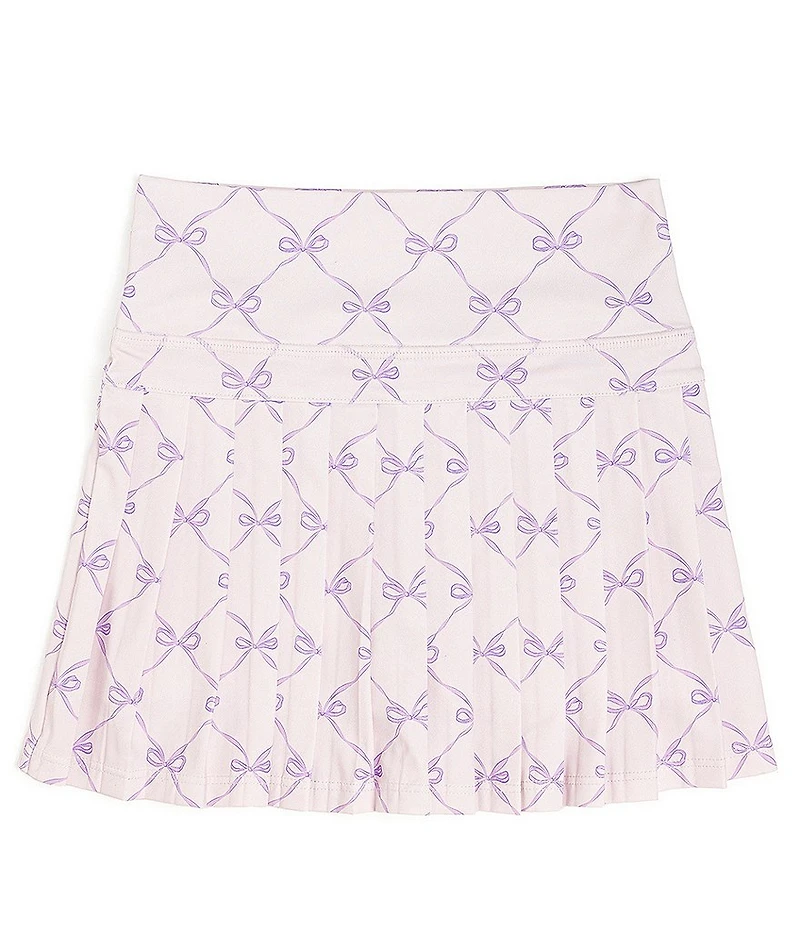 Sweet Wink Girls Bow Trellis-Printed Skort