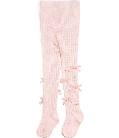 Sweet Wink Girls Coquette Bow Embellished Footed Tights