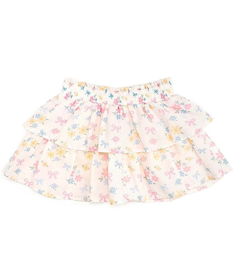 Sweet Wink Girls Floral-Printed Skort