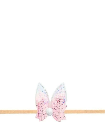 Sweet Wink Little Girls Confetti-Accented Bunny Ears/Bow-Accented Headband
