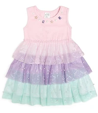 Sweet Wink Little Girls Mermaid Faux-Pearl Dress