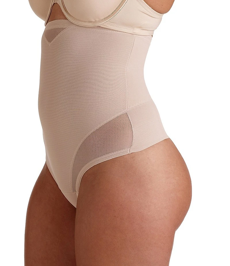 TC Fine Shapewear Sheer Hi-Waisted Shaping Thong