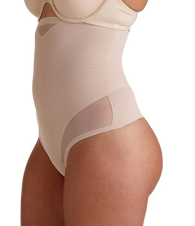 TC Fine Shapewear Sheer Hi-Waisted Shaping Thong