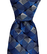 Ted Baker London Bedford Circle Geometric 3 1/8#double; Woven Silk Tie