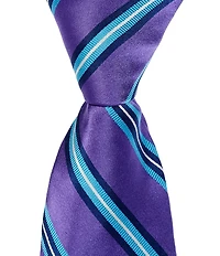 Ted Baker London Brokesley Satin Stripe 3 1/8#double; Traditional Silk Tie