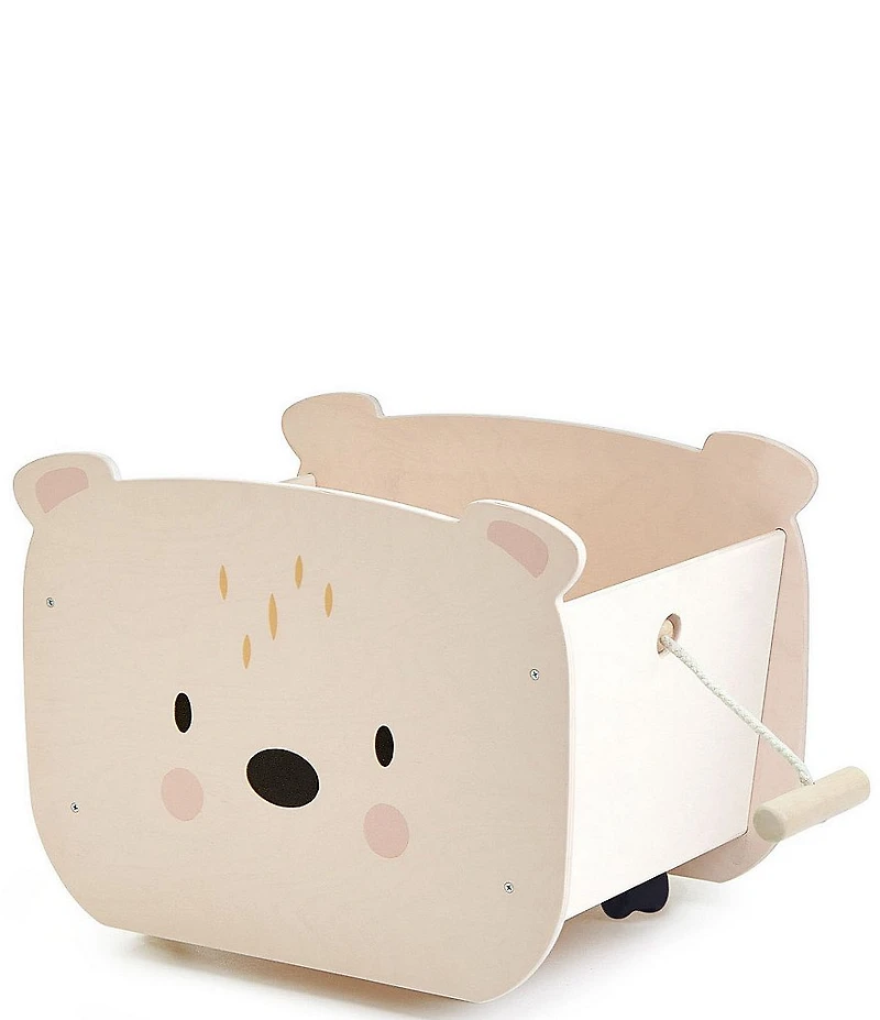 Tender Leaf Toys Pull Along Bear Cart