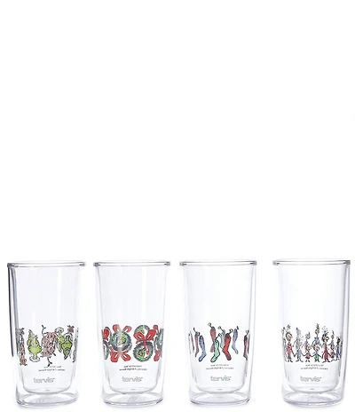 Tervis Tumblers Grinch Holiday Tumblers, Set of 4