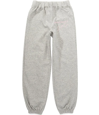 Theme NYC Big Girls Jessi Embroidery Detail French Terry Jogger Pants
