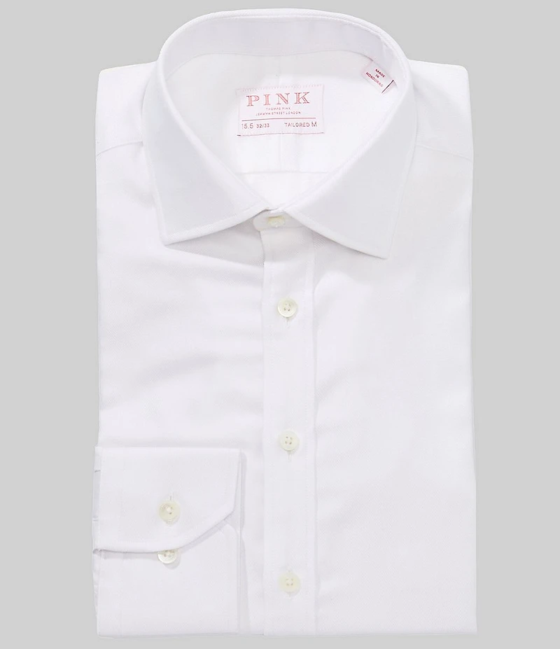 Thomas Pink Tailored Fit Spread Collar Dress Shirt