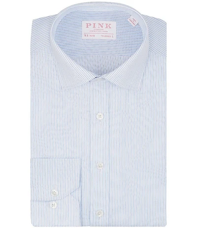 Thomas Pink Tailored Fit Spread Collar Striped Dress Shirt