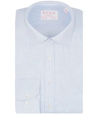 Thomas Pink Tailored Fit Spread Collar Striped Dress Shirt