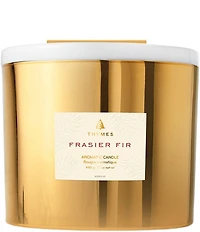 Thymes Frasier Fir Gold 3-Wick Candle, 17 oz.