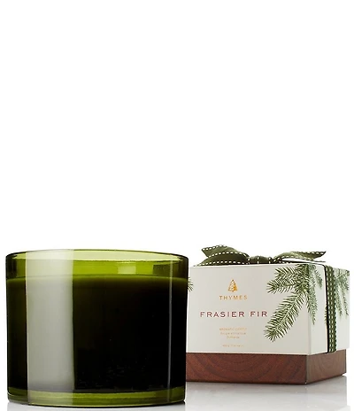 Thymes Frasier Fir Heritage Home 3-Wick Poured Candle, 17 oz.
