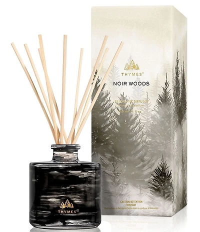 Thymes Noir Woods Petite Reed Diffuser, 4 oz