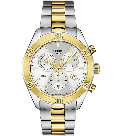 Tissot PR 100 Sport Chic Colorblock Chronograph Watch