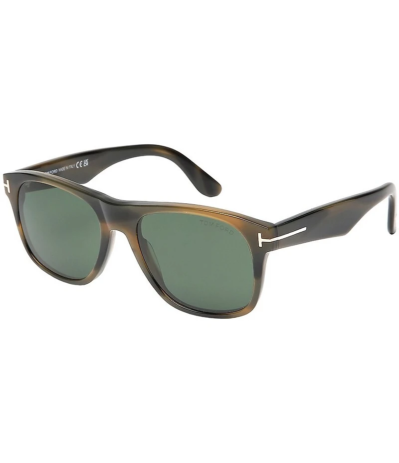 TOM FORD Men's Marlon 55mm Havana Square Sunglasses