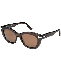 TOM FORD Women's Linda 53mm Havana Butterfly Sunglasses
